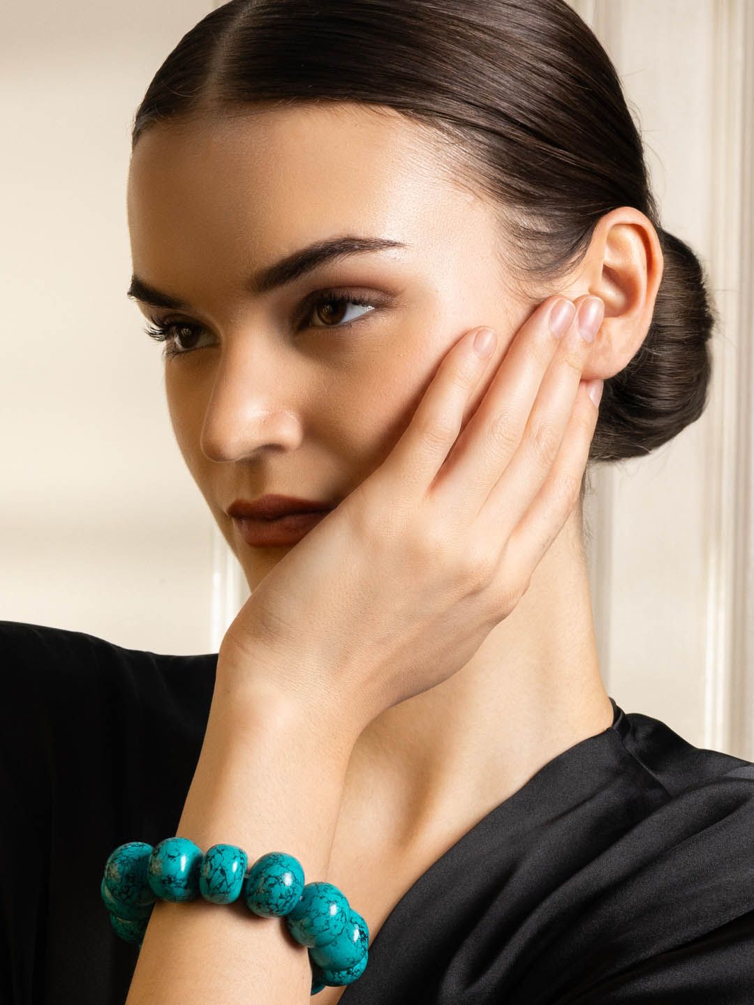 PANASH Beaded Elasticated Bracelet