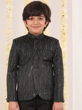 Vastramay Boys Reka Bentuk Diri Sendiri Breasted Slim-Fit Blazer