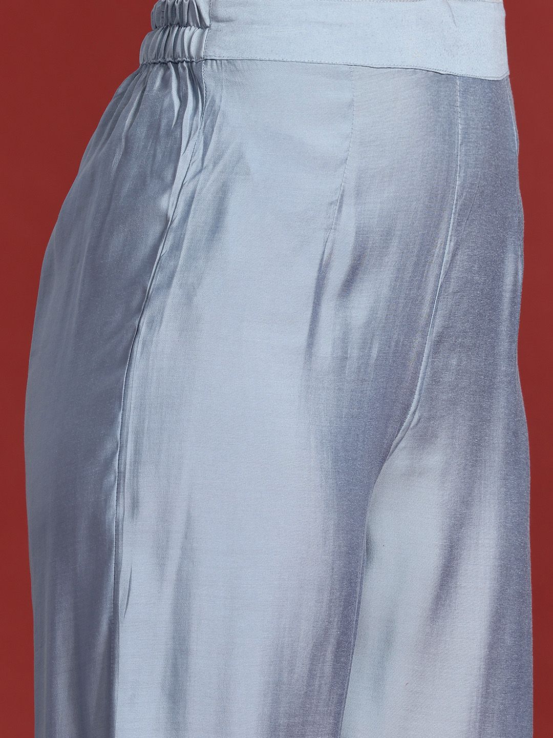 Anouk Printed Thread Work Kurta with Palazzos &  Dupatta