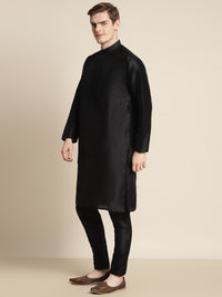 SOJANYA Kurta Solid Lelaki dengan Jaket Nehru Churidar & Cermin Kerja
