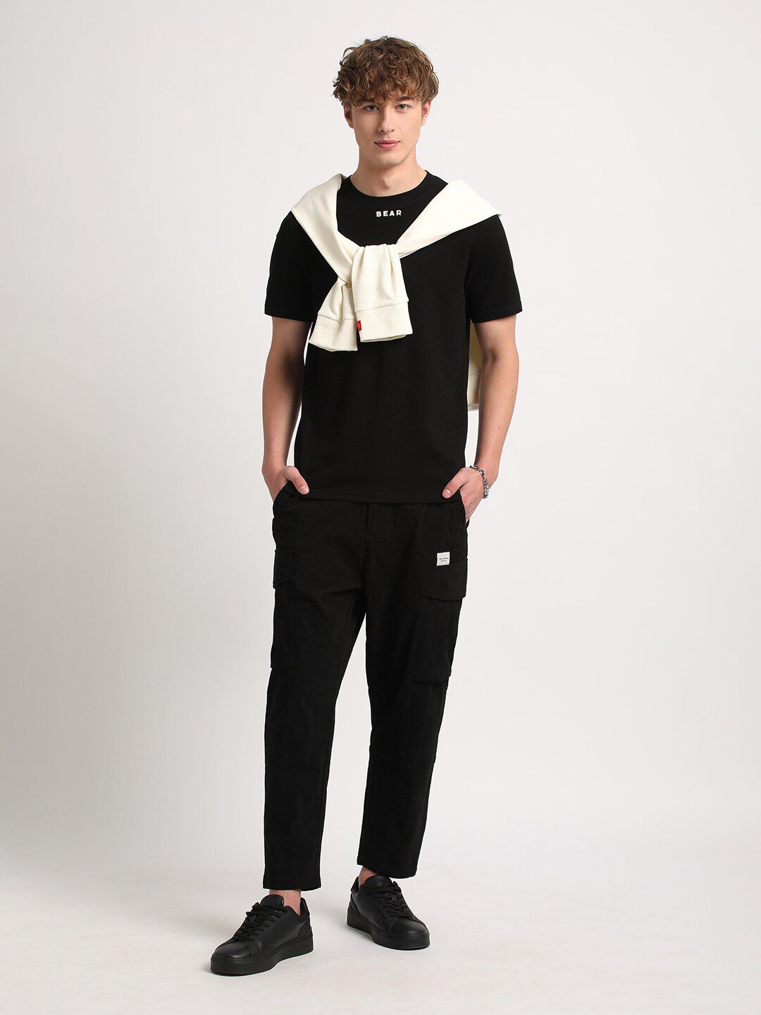 THE BEAR HOUSE Slim Fit Round Neck T-shirt