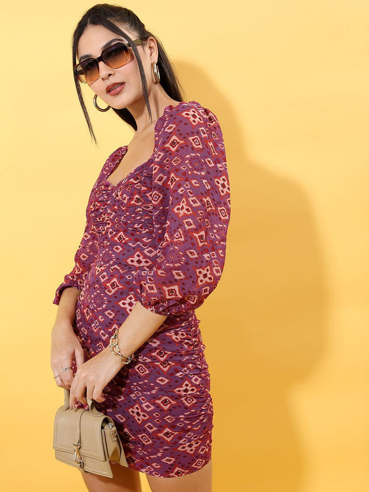 Tokyo Talkies Women Ethnic Printed Bodycon Mini Dress