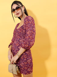 Tokyo Talkies Women Ethnic Printed Bodycon Mini Dress