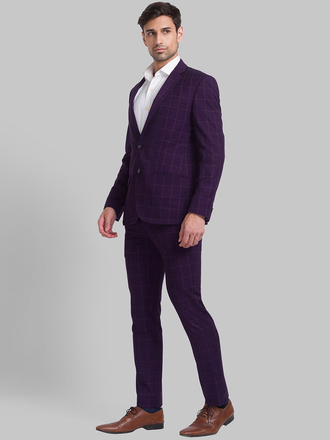 Park Avenue Men Single-Breasted Super Slim-Fit 2-Piece Formal Suit