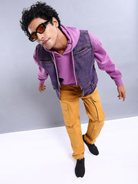 Sweatshirt pullover besar garaj garaj garaj cetak yang bercetak berkeruding