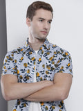 The Indian Garage Co Men Slim Fit Floral Printed Resortwear Shirt
