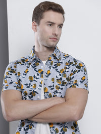 The Indian Garage Co Men Slim Fit Floral Printed Resortwear Shirt