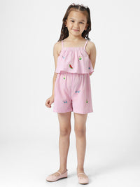 Nauti Nati Girls Striped Pure Cotton Playsuit
