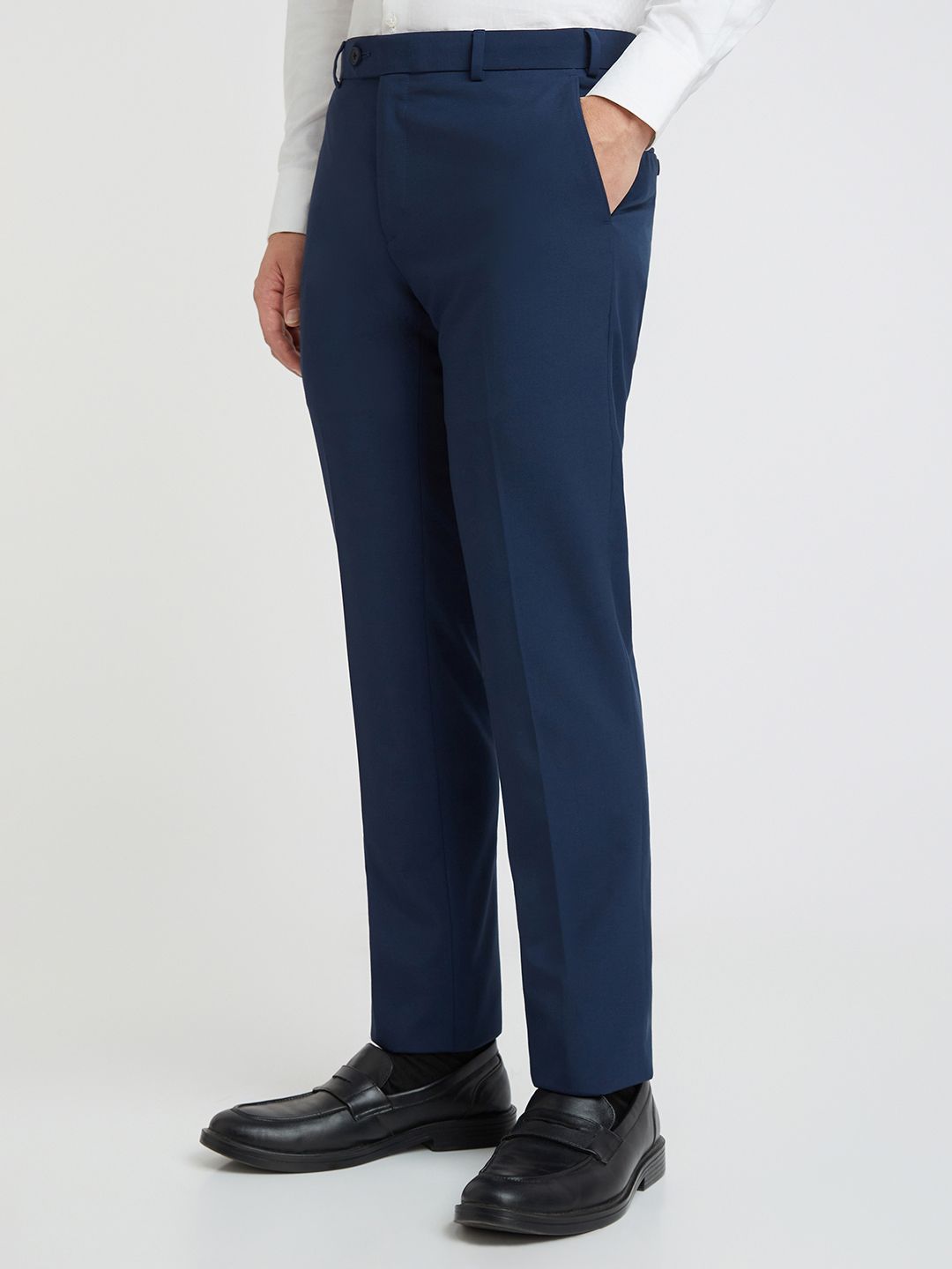 Raymond Men Mid-Rise Slim Fit Formal Trousers