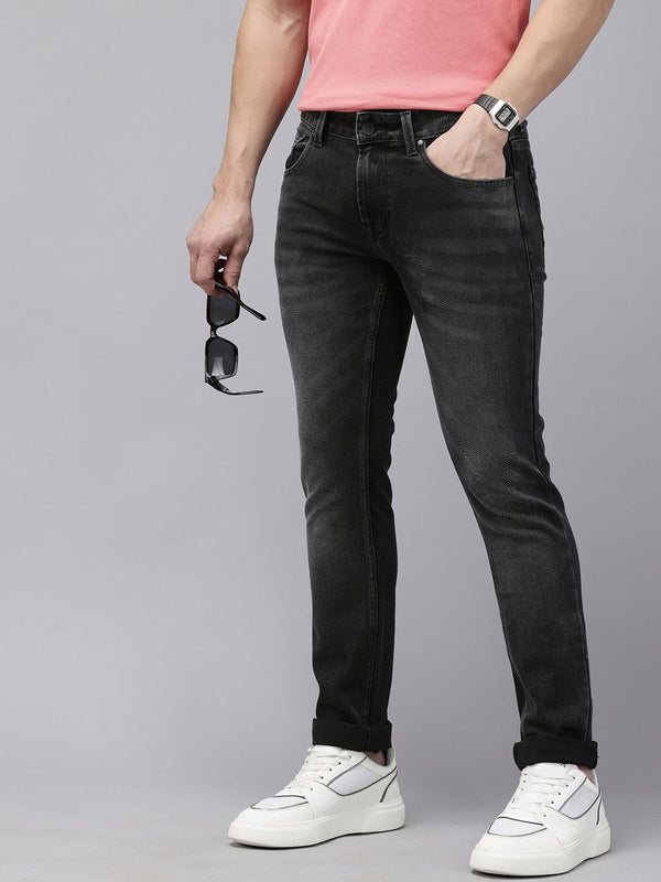 SPYKAR Men Slim Fit Low-Rise Light Fade Stretchable Jeans