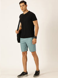 Thomas Scott Men Mid-Rise Cotton Casual Shorts