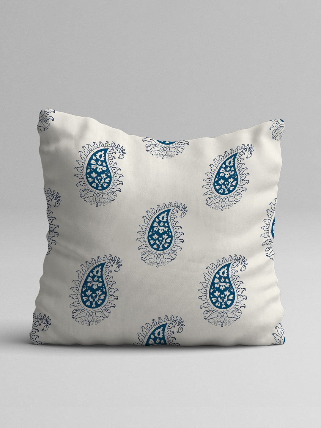 STITCHNEST Blue & White Set of 2 Cartoon Characters Square Cushion Covers
