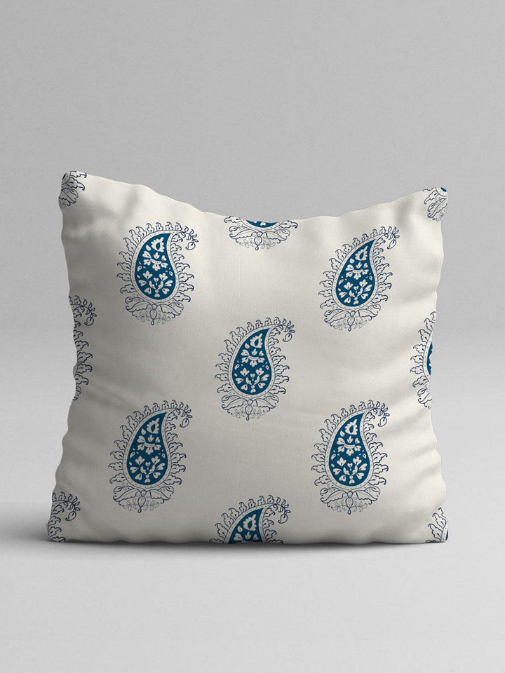STITCHNEST Blue & White Set of 2 Cartoon Characters Square Cushion Covers