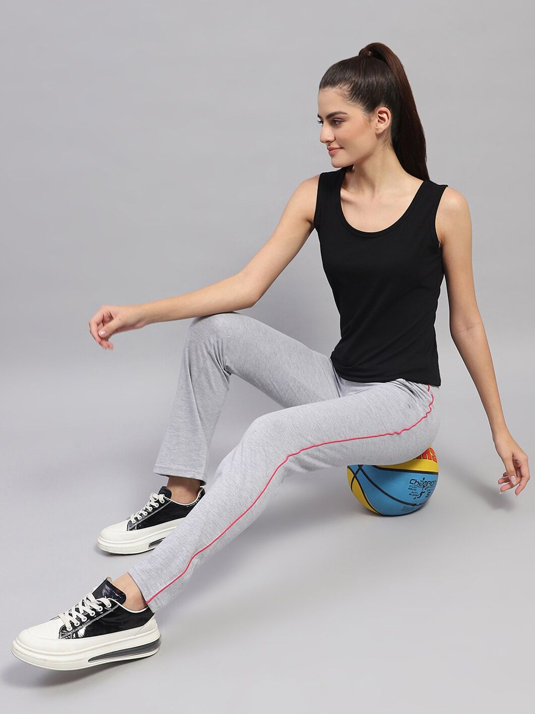 Monte Carlo Women Mid-Rise Regular Fit Track Pants