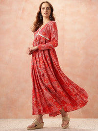 all about you Lace Taping Ethnic Dress