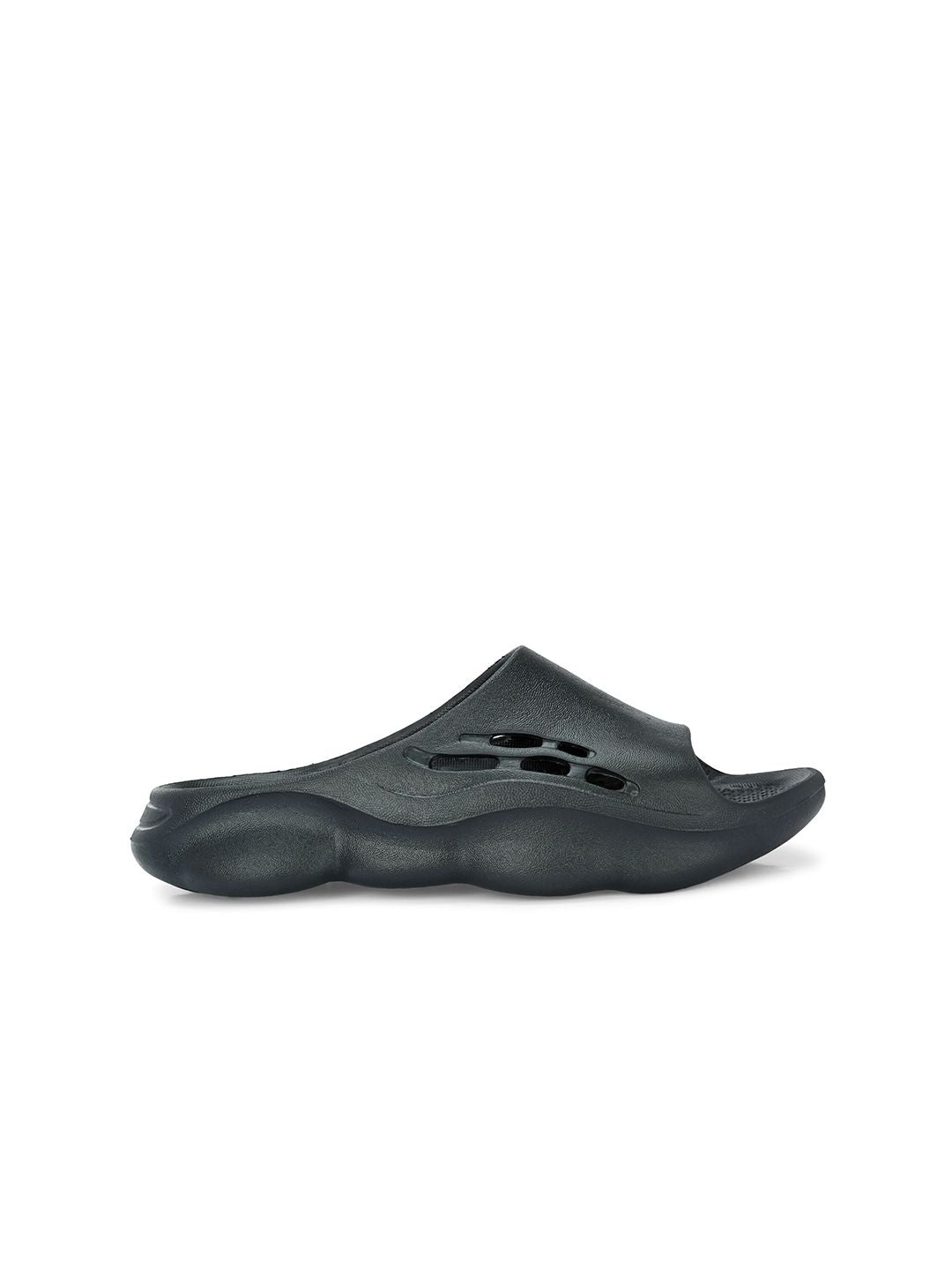 HRX by Hrithik Roshan Men Black Rubber Sliders