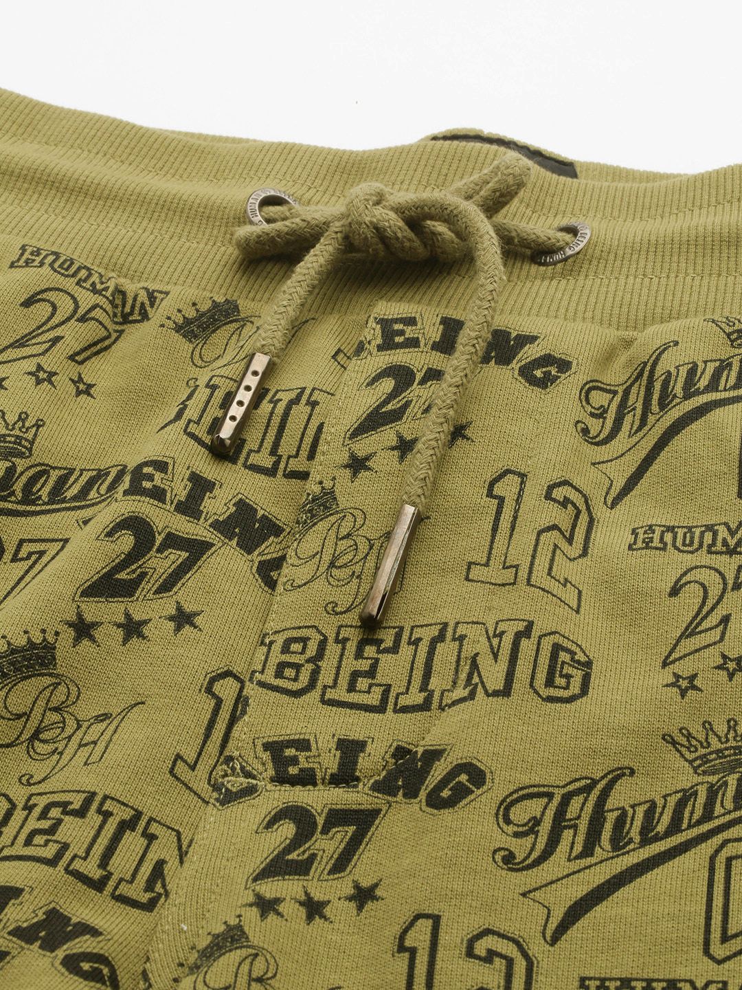 Being Human Men Pure Cotton Typography Printed Regular Shorts