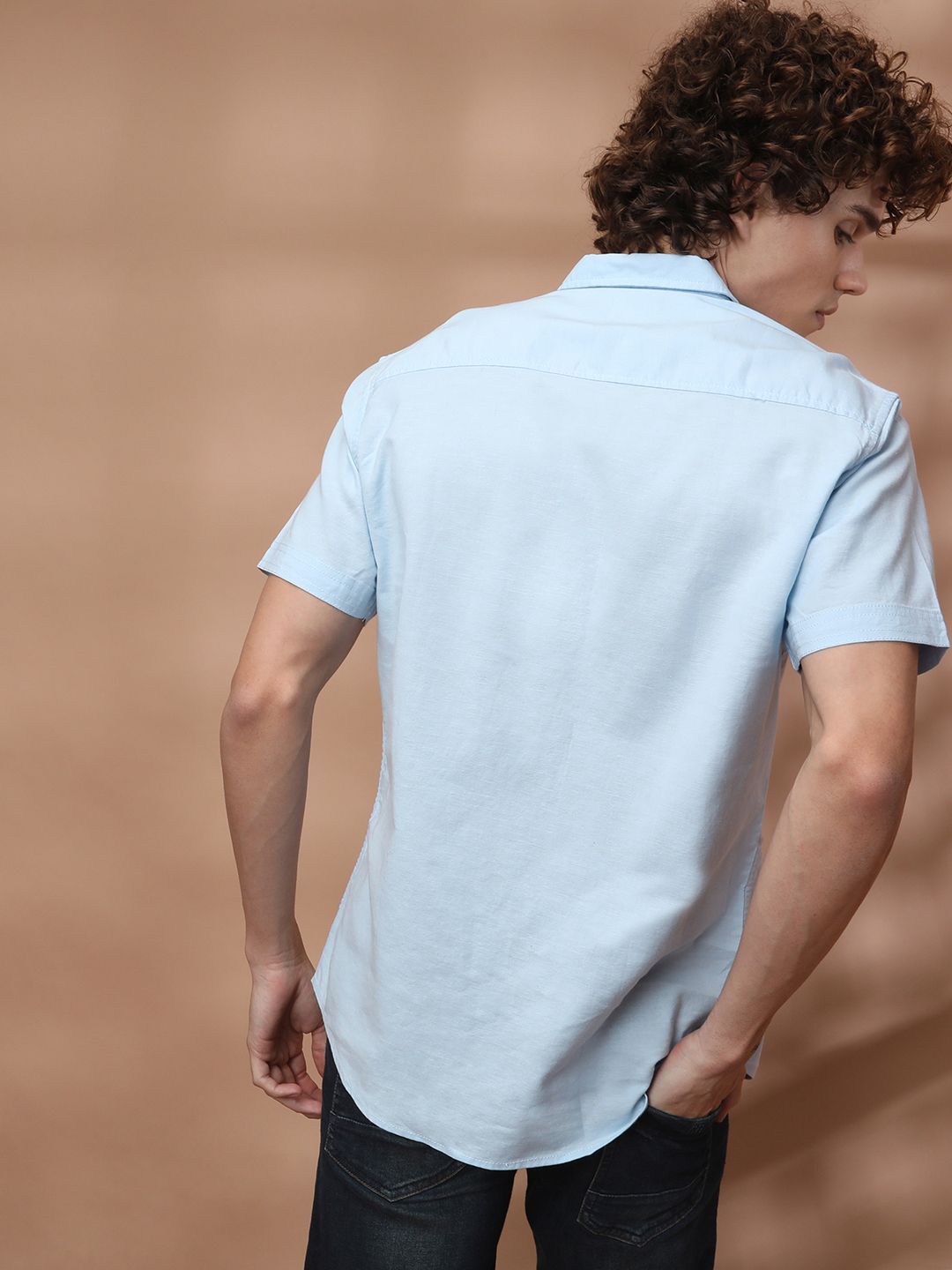 The Indian Garage Co Men Blue Casual Shirt
