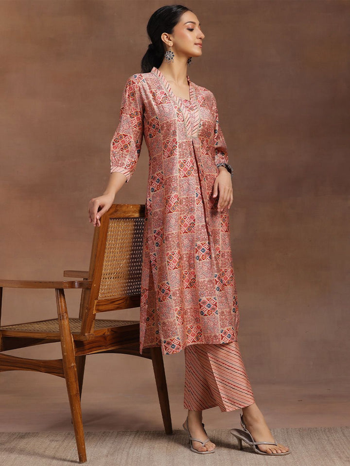 Libas Ethnic Motifs Printed Regular Gotta Patti Kurta with Palazzos