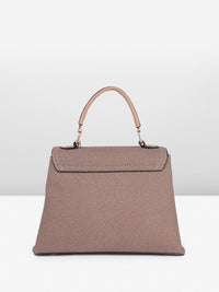 all about you Textured Structured Satchel