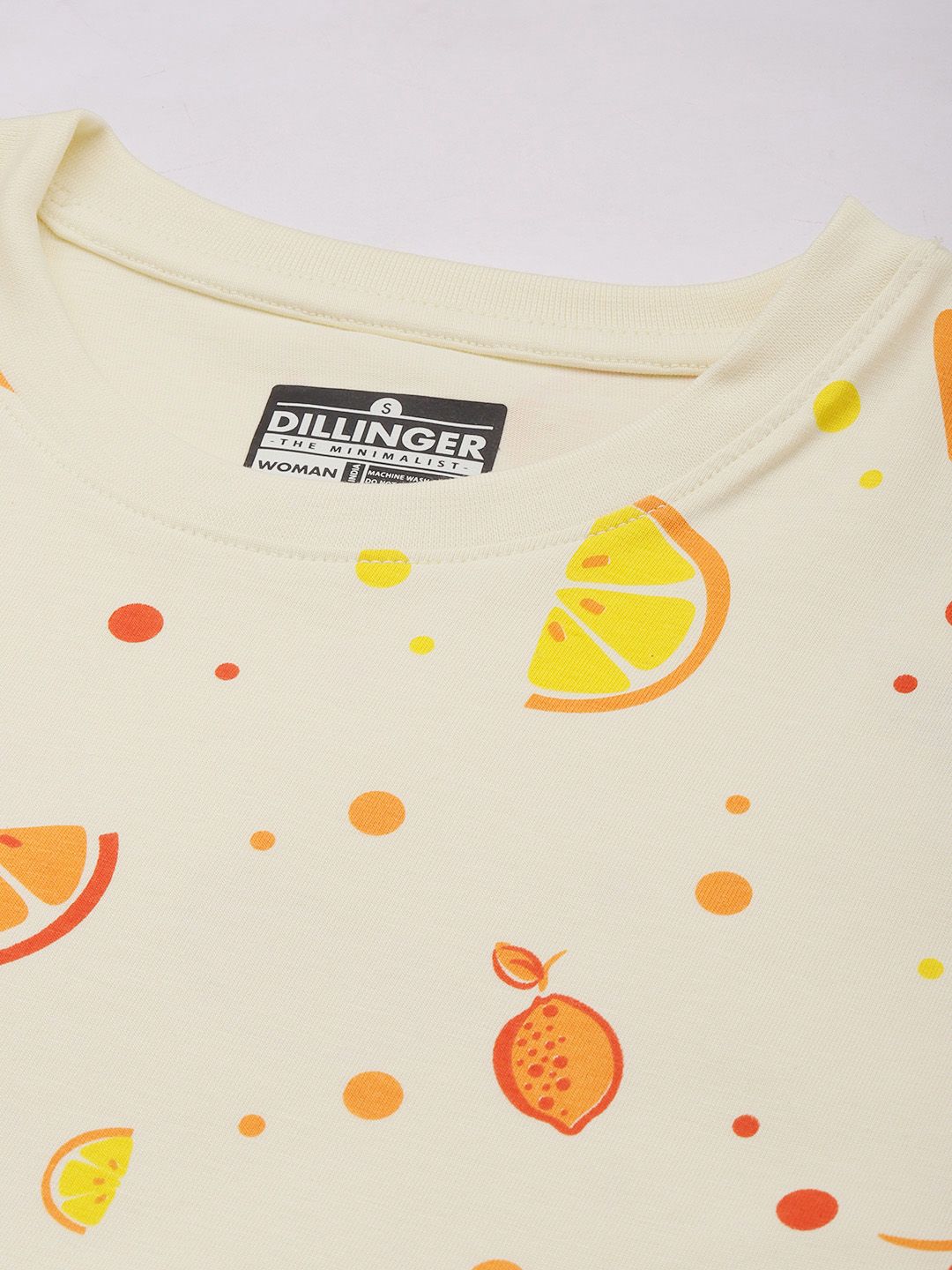DILLINGER Printed Oversized Pure Cotton T-shirt