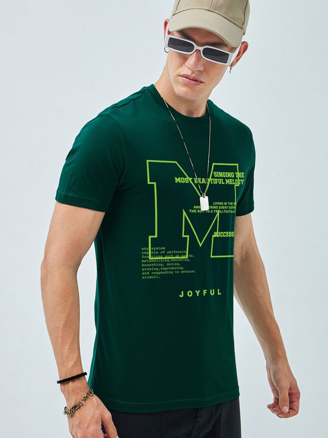 Bewakoof Men Typography Printed Round Neck Cotton T-shirt