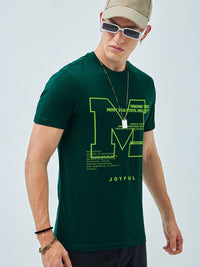 Bewakoof Men Typography Printed Round Neck Cotton T-shirt