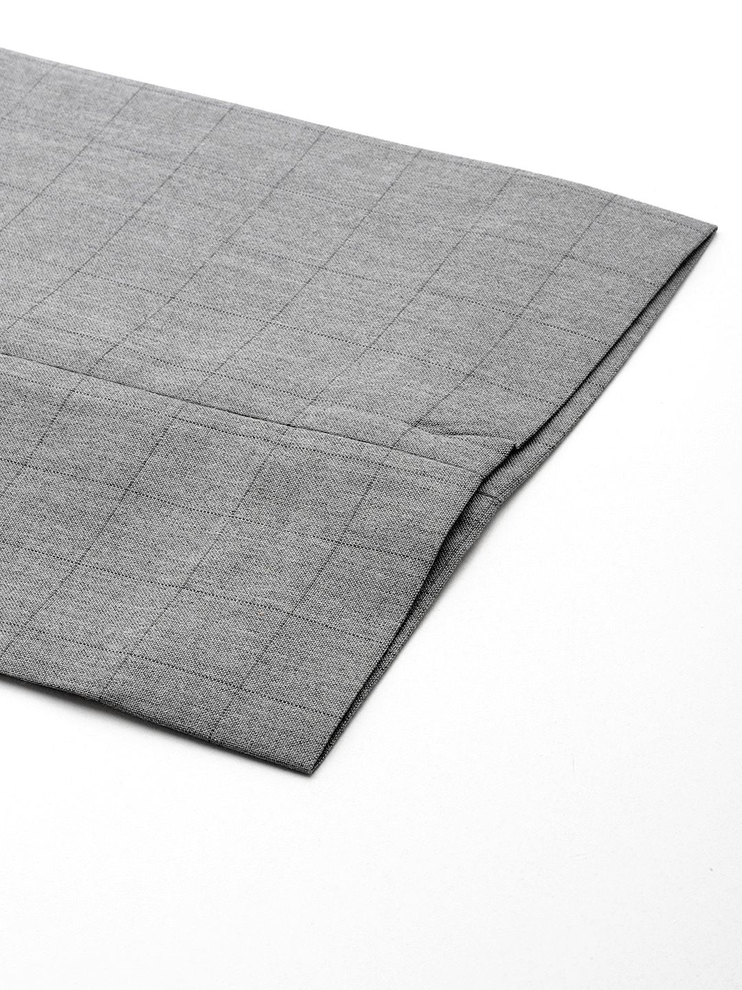 Park Avenue Men Checked Smart Fit Low-Rise Trousers