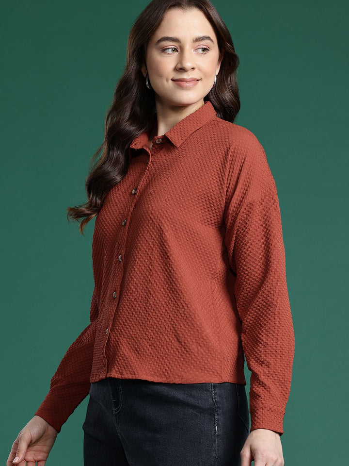 DressBerry Textured Casual Shirt