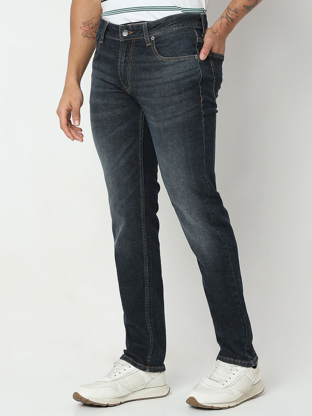 SPYKAR Men Regular Fit Stretchable Jeans