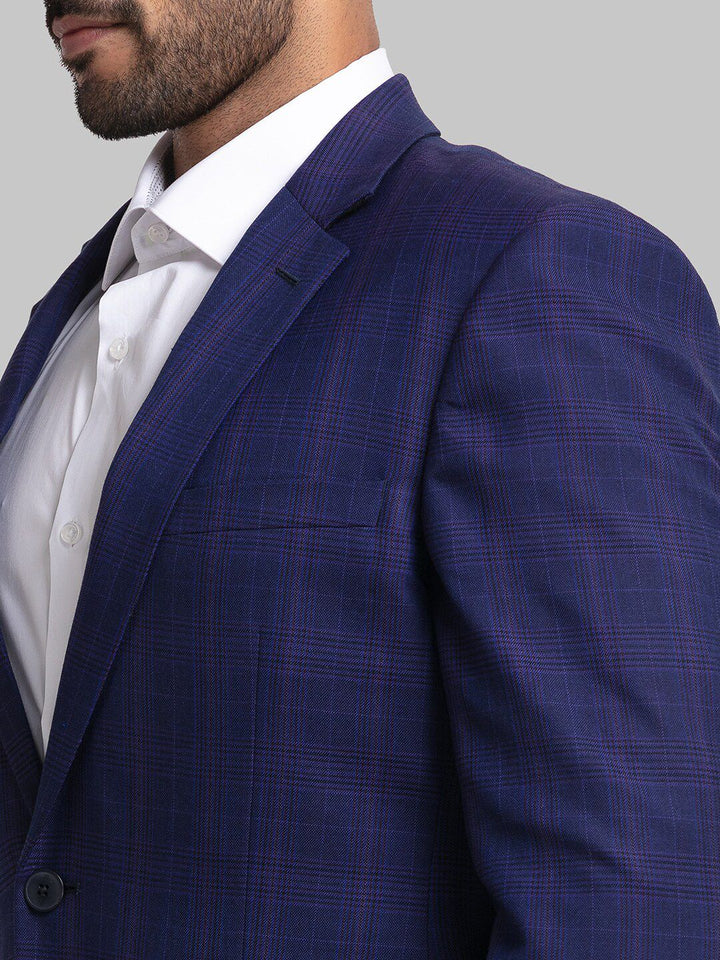 Raymond Men Checked Single Breasted Blazers