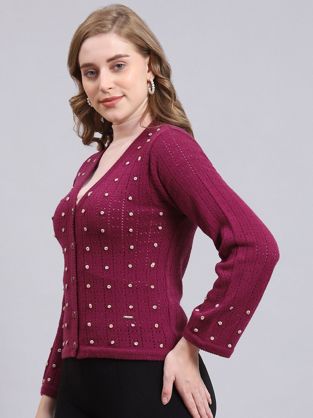 Monte Carlo Self Designed Woollen Cardigan