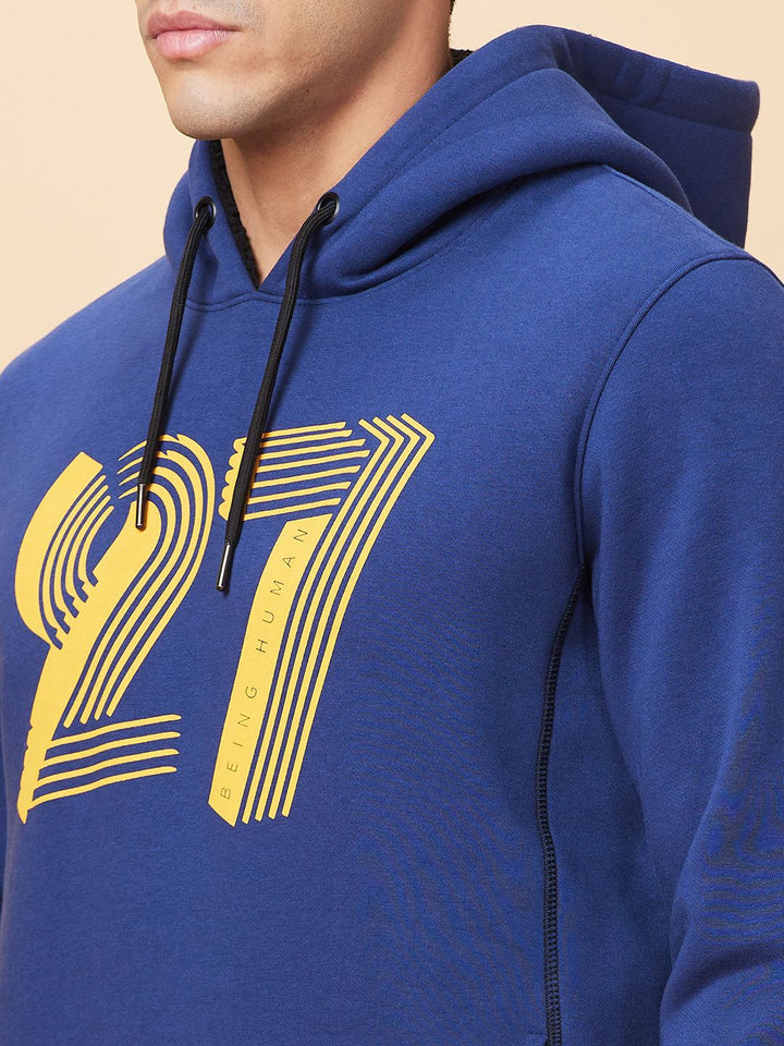 Being Human Printed Hooded Sweatshirt