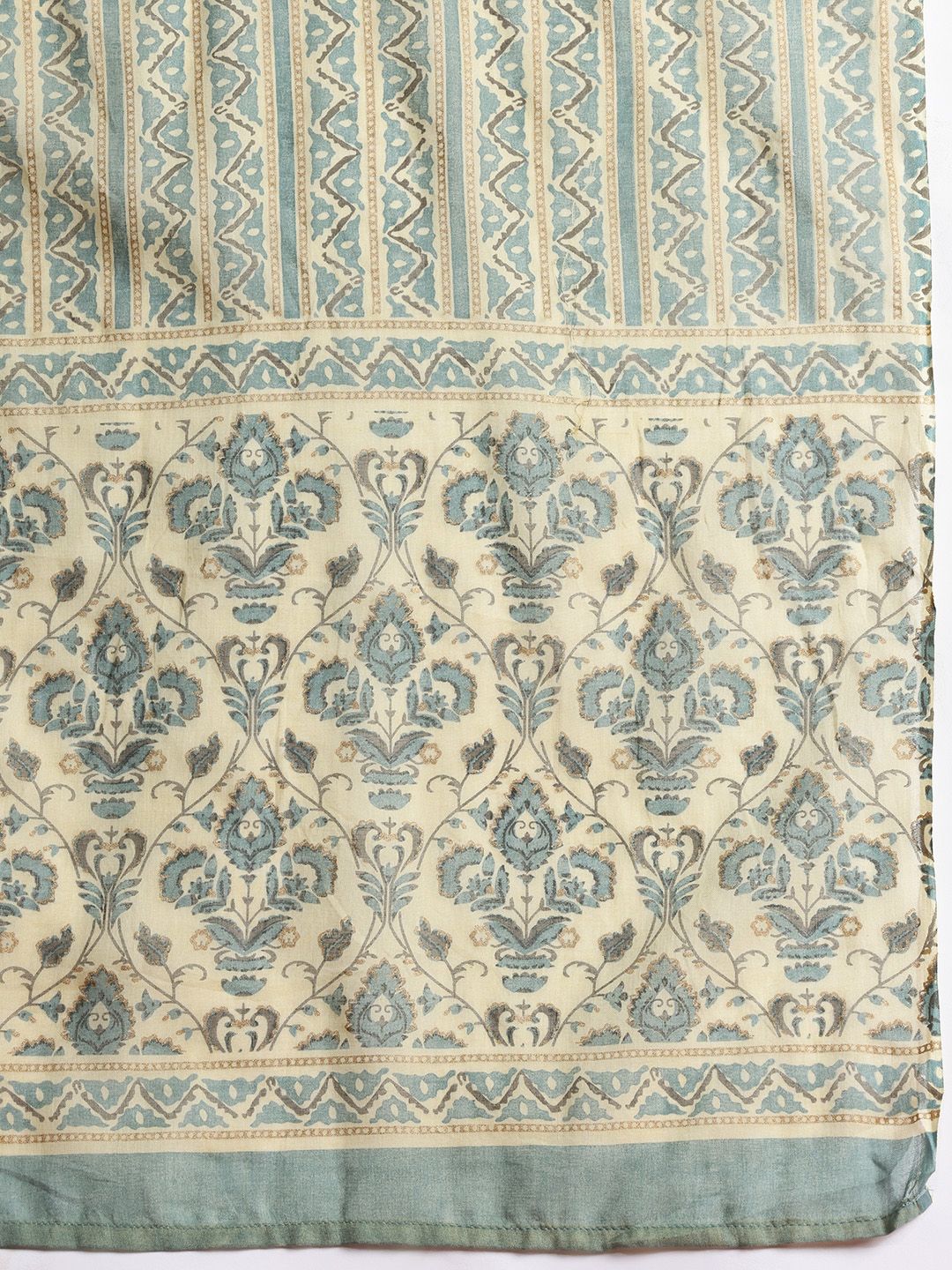 Anouk Ethnic Motifs Printed Cotton Kurta Set With Embellished Detail Dupatta