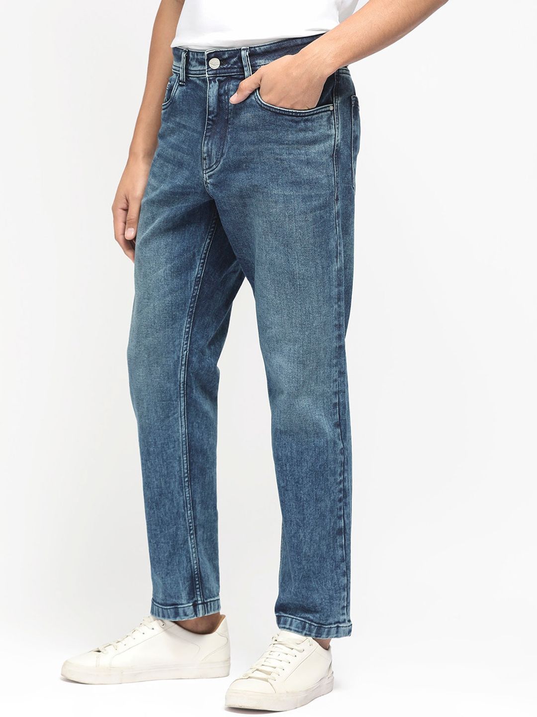 RARE RABBIT Men Polin Regular Fit Cotton Jeans