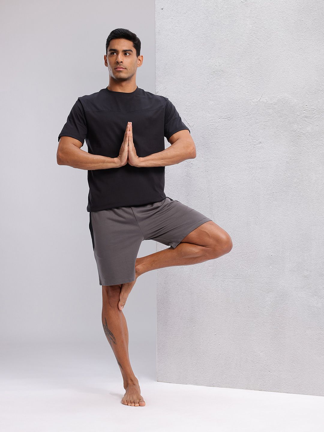 HRX by Hrithik Roshan Typography Print Pure Cotton Yoga T-shirt