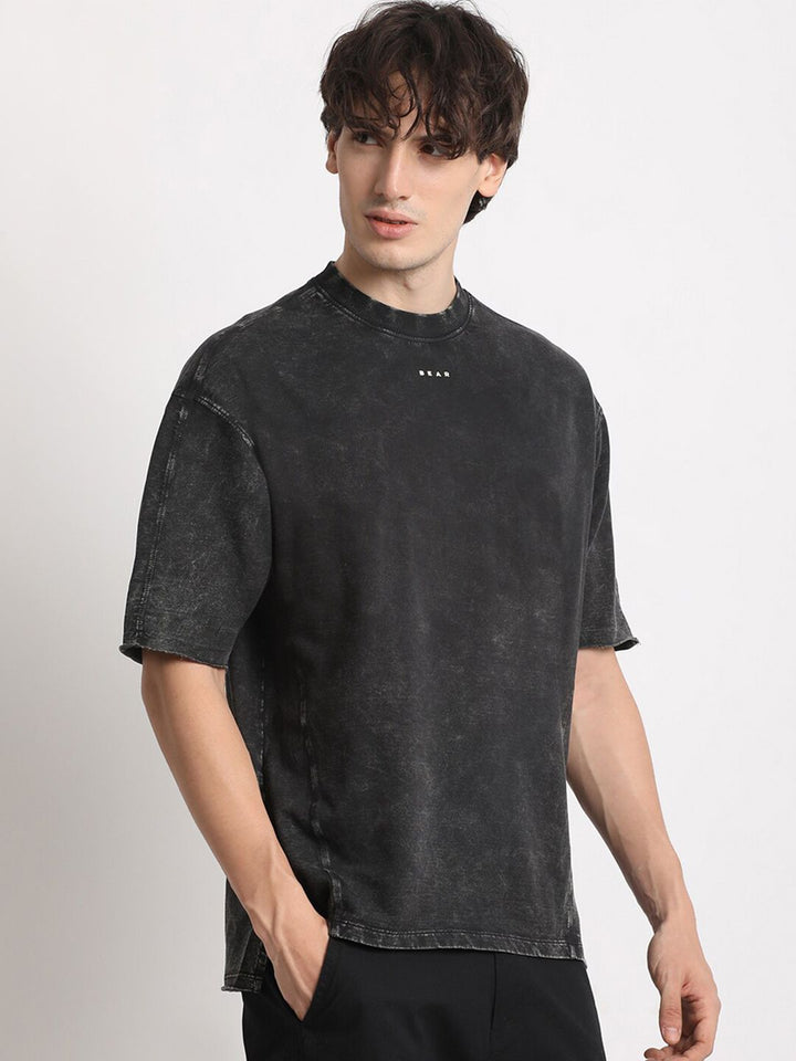 THE BEAR HOUSE Round Neck Cotton Oversized T-shirt