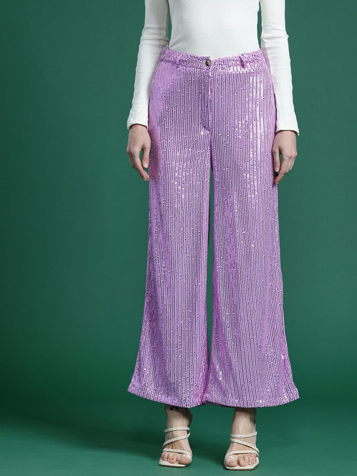 DressBerry Women Sequinned Trousers