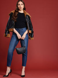 all about you Women Mom Fit Light Fade Stretchable Jeans
