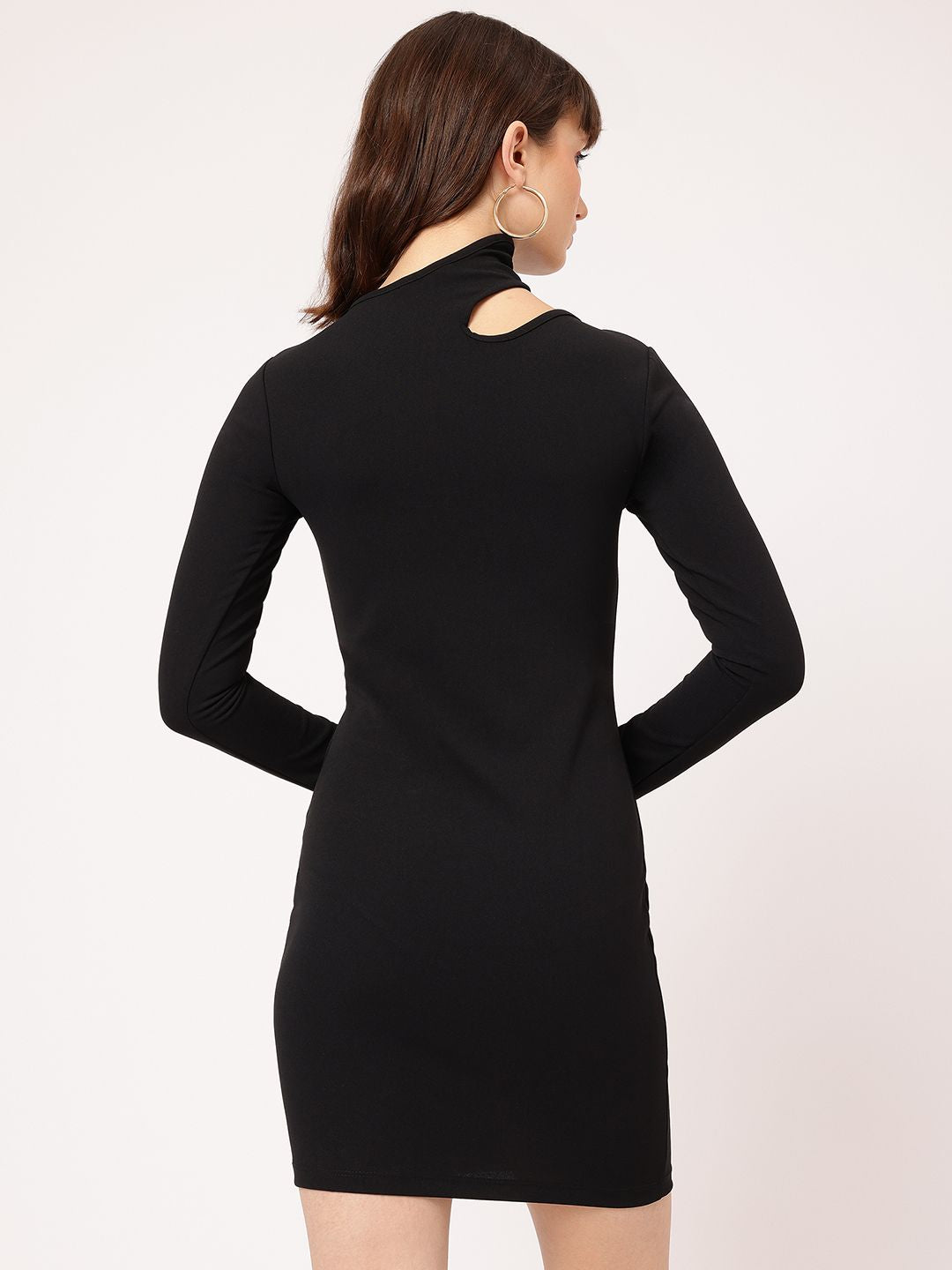 DressBerry Body-Skimming Cut-Out Edge Mini Dress