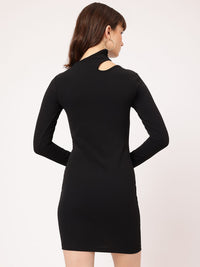 DressBerry Body-Skimming Cut-Out Edge Mini Dress