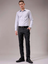 The Indian Garage Co. X Luxe Men Self-Checked Slim Fit Formal Trousers
