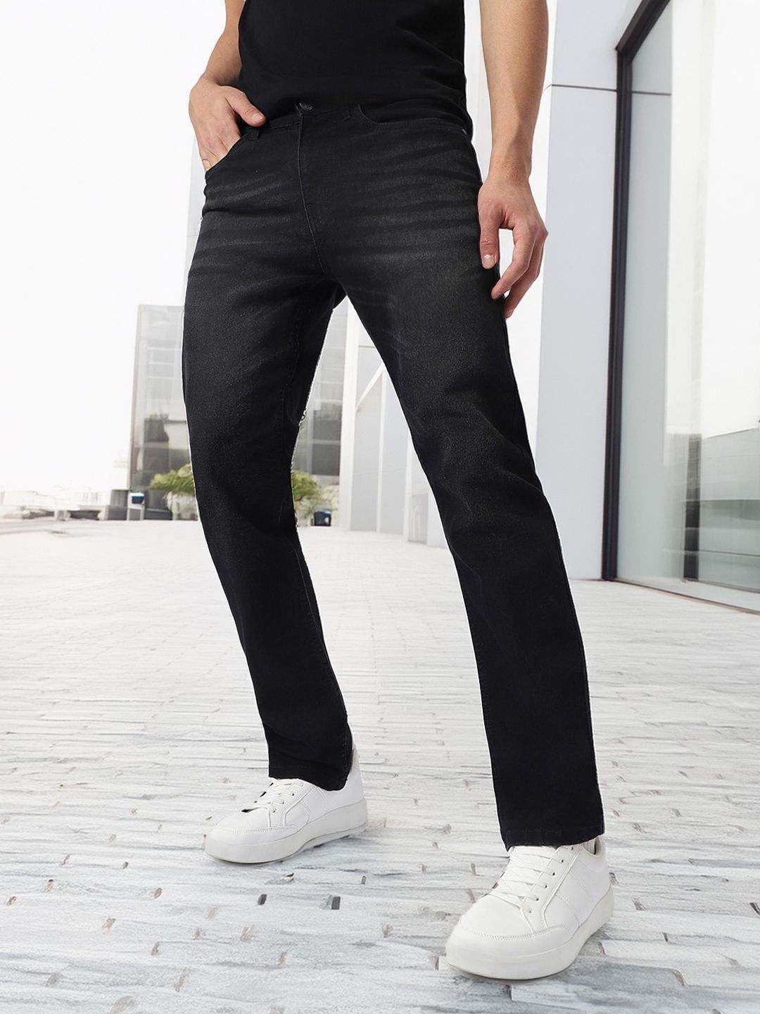 Urbano Fashion Men Regular Fit Washed Stretchable Jeans