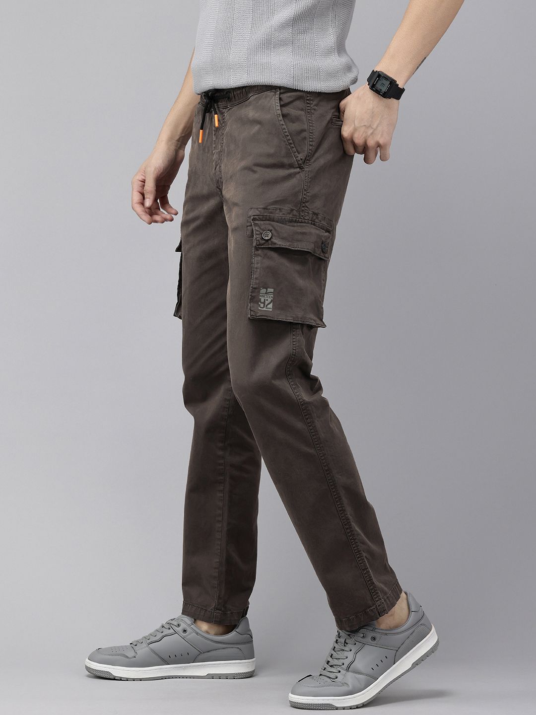 SPYKAR Men Slim Fit Cargos Trousers