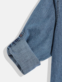 Monte Carlo Boys Solid Chambray Smart Fit Shirt