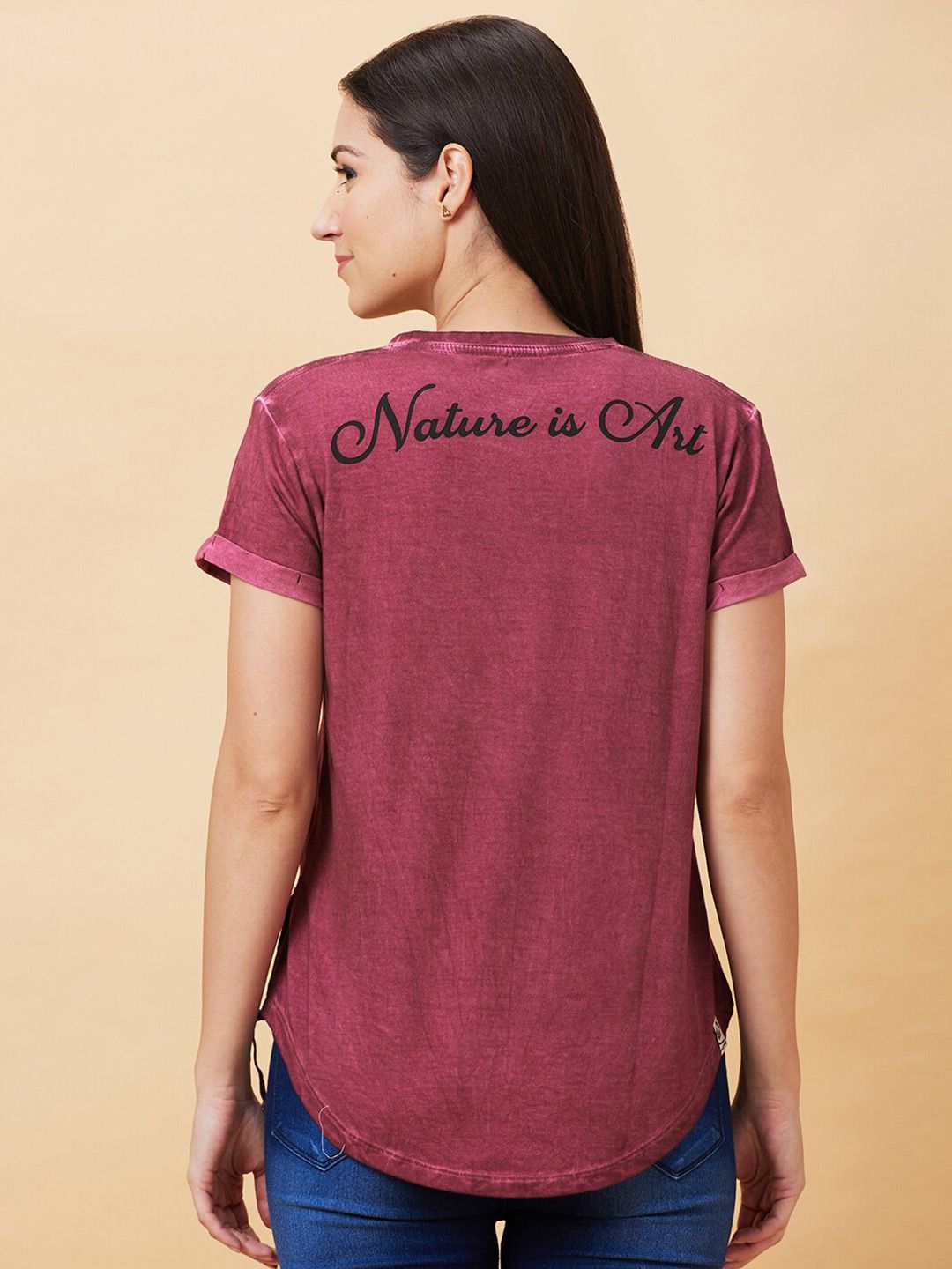 Being Human Graphic Printed Round Neck Short Sleeves T-shirt