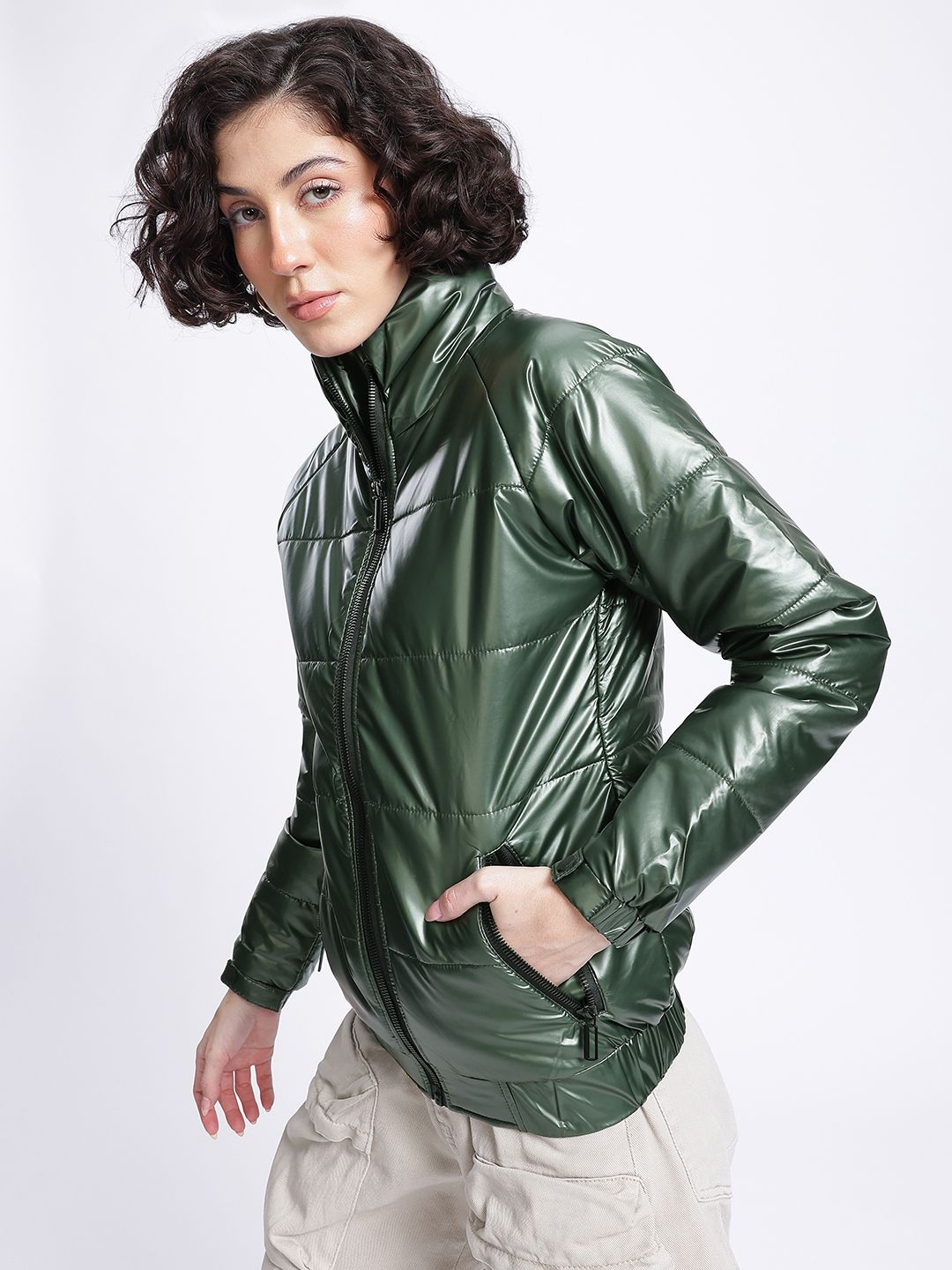 DressBerry Shimmer Shine Puffer Jacket