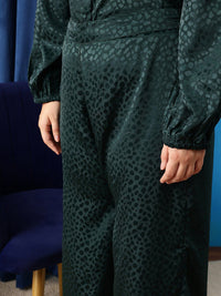 CURVY STREET Women Abstract Printed Loose Fit Trousers