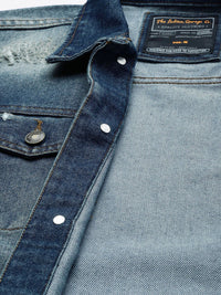 The Indian Garage Co Washed Slim Fit Trucker Jacket