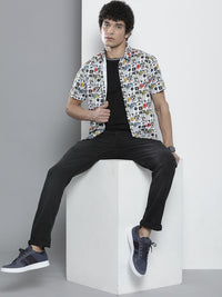 The Indian Garage Co Men Regular Fit Graphic Printed Resortwear Shirt
